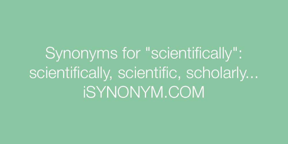 Synonyms scientifically