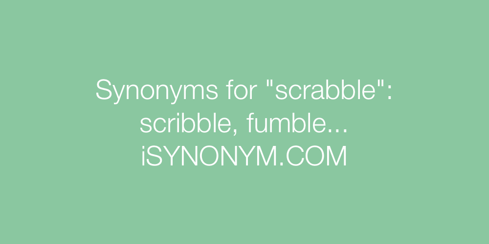 Synonyms scrabble
