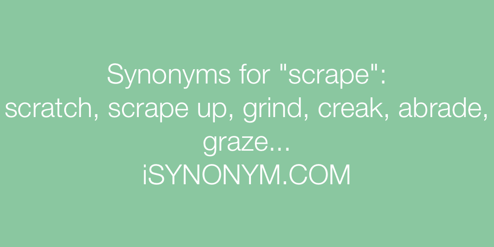 Synonyms scrape