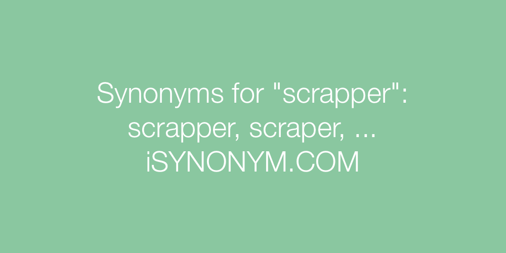 Synonyms scrapper