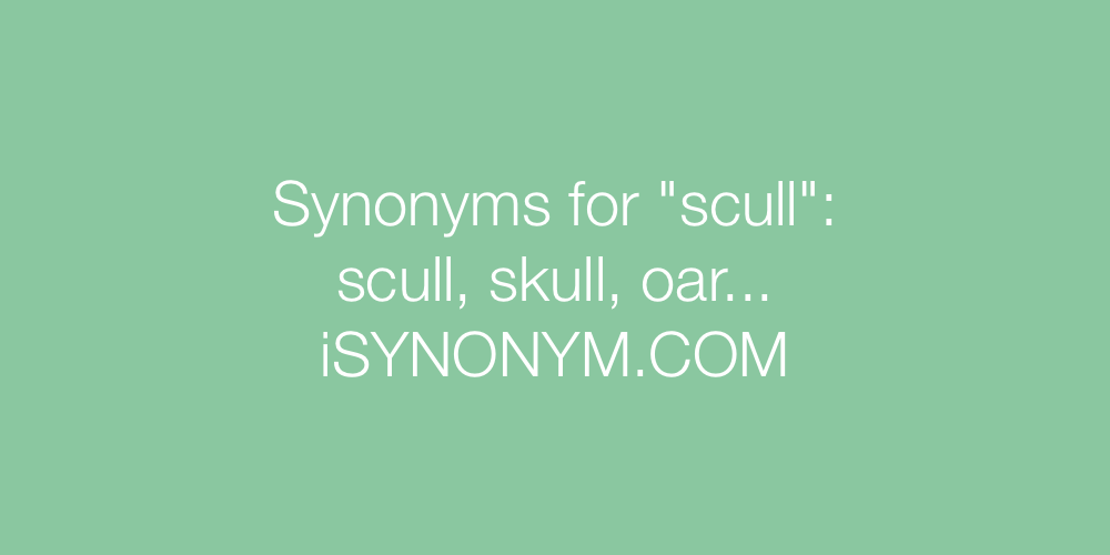 Synonyms scull