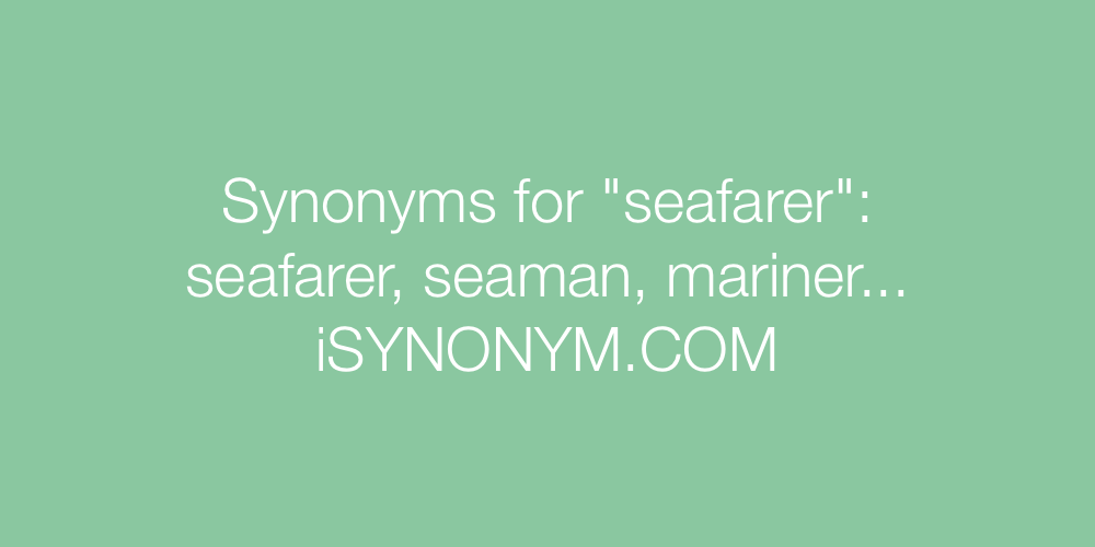 Synonyms seafarer
