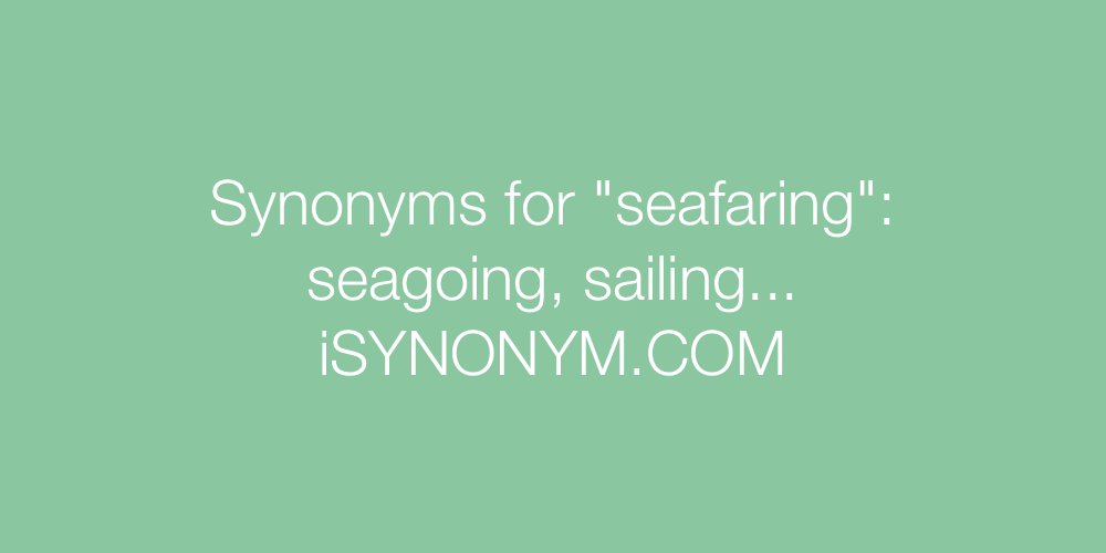 Synonyms seafaring