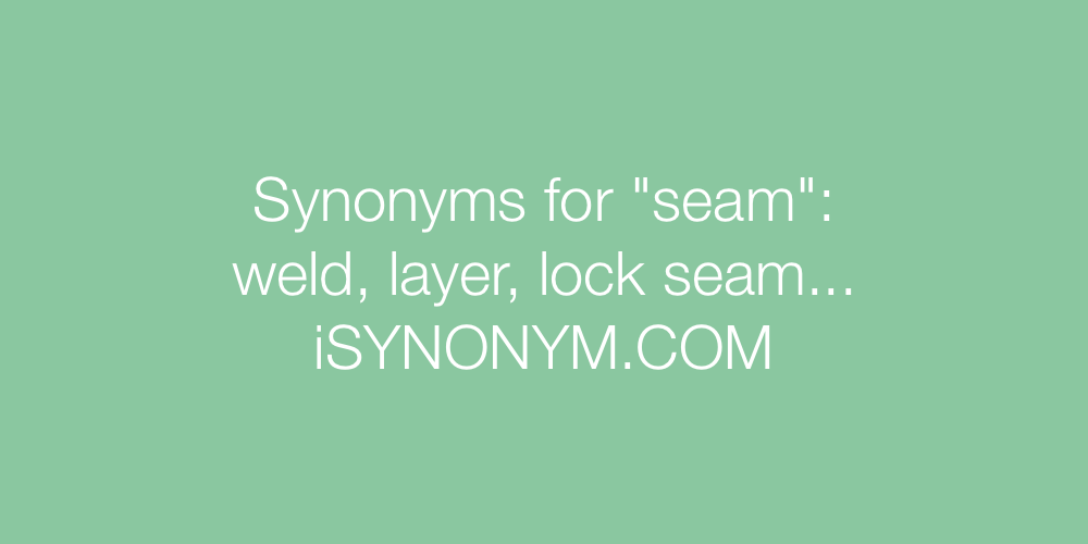 Synonyms seam