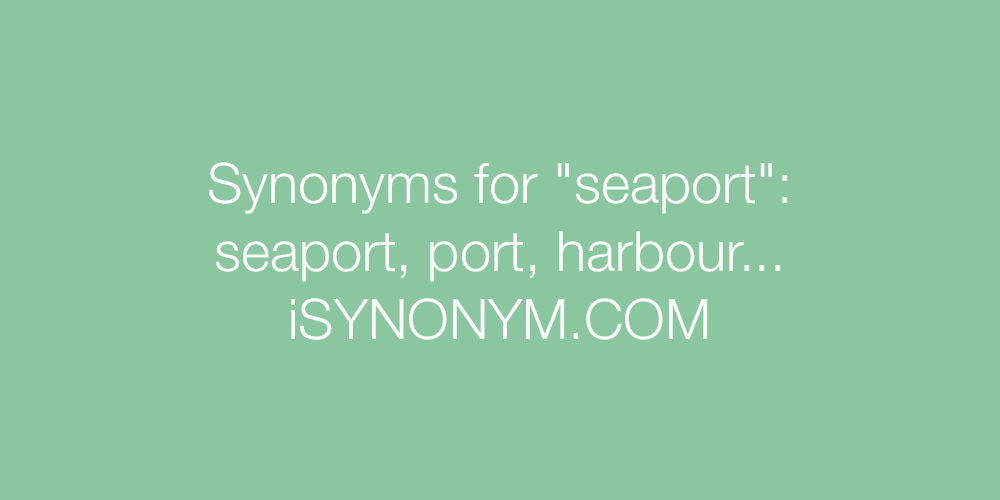 Synonyms seaport