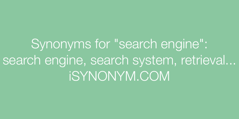 Synonyms search engine