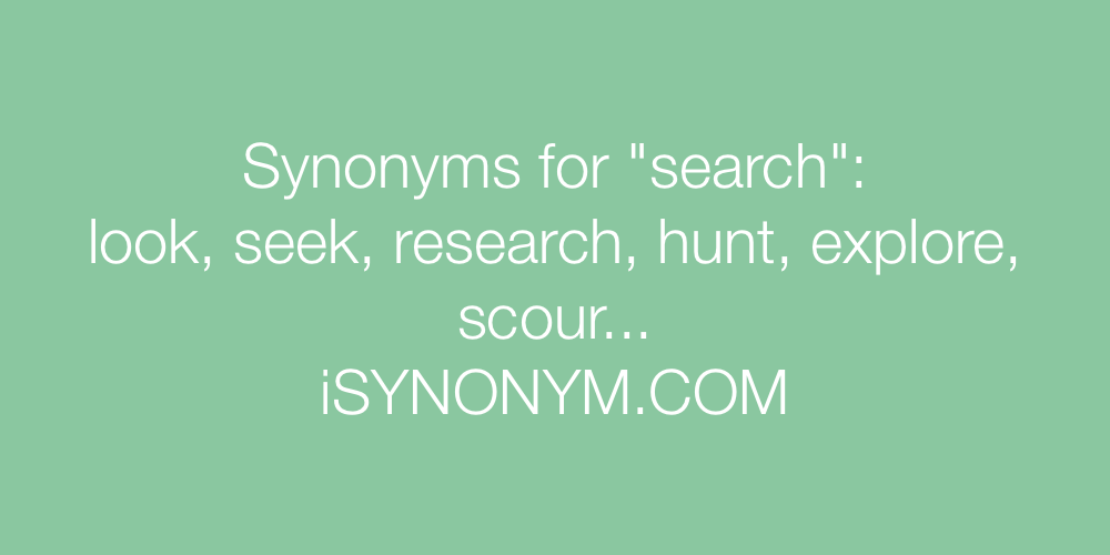 Synonyms search