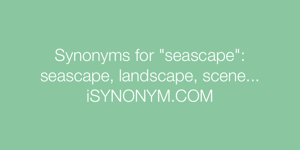 Synonyms seascape