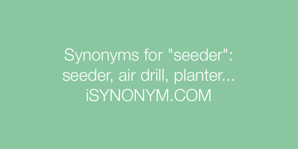 Synonyms seeder