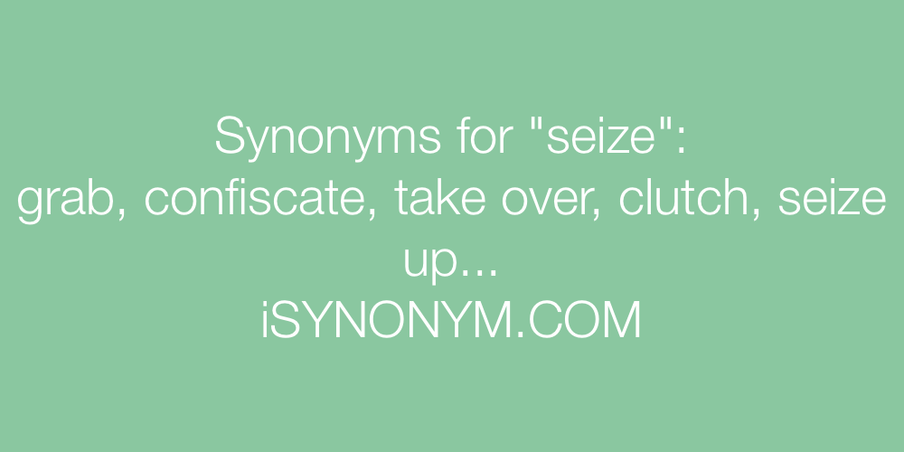 Synonyms seize