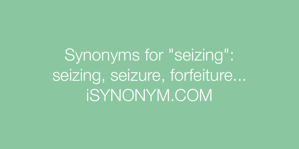 Synonyms seizing