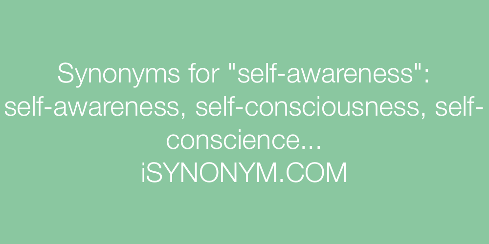 Synonyms self-awareness
