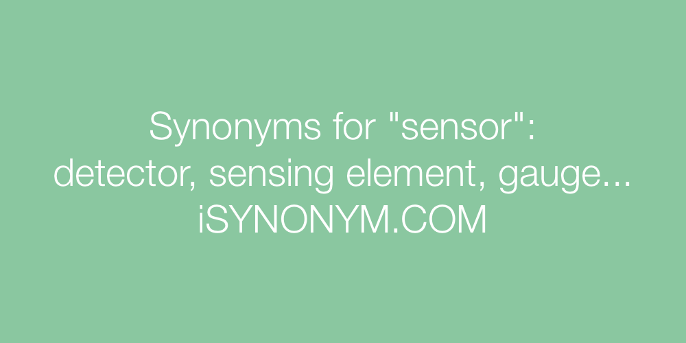 Synonyms sensor