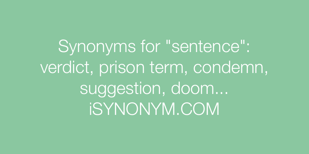 Synonyms sentence