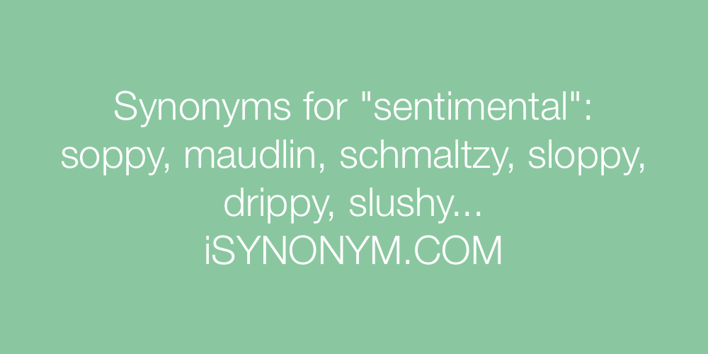 Synonyms sentimental