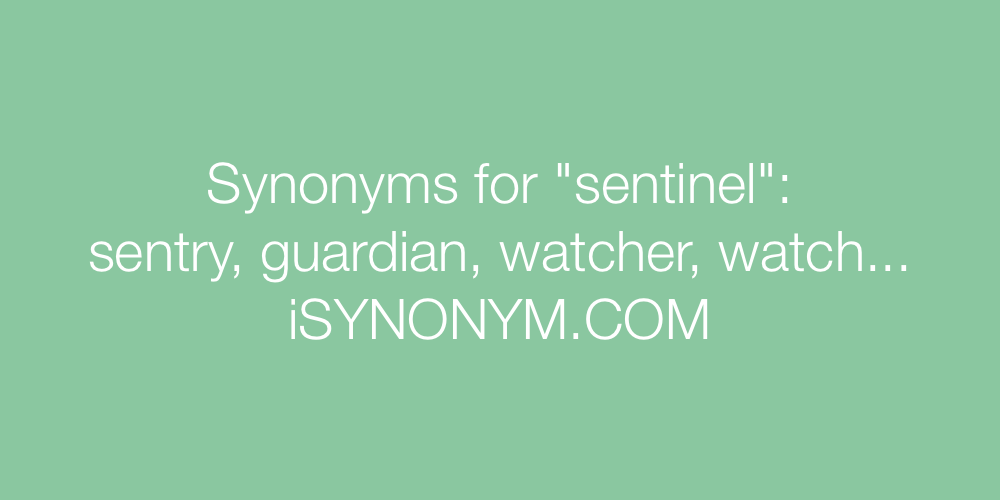 Synonyms sentinel