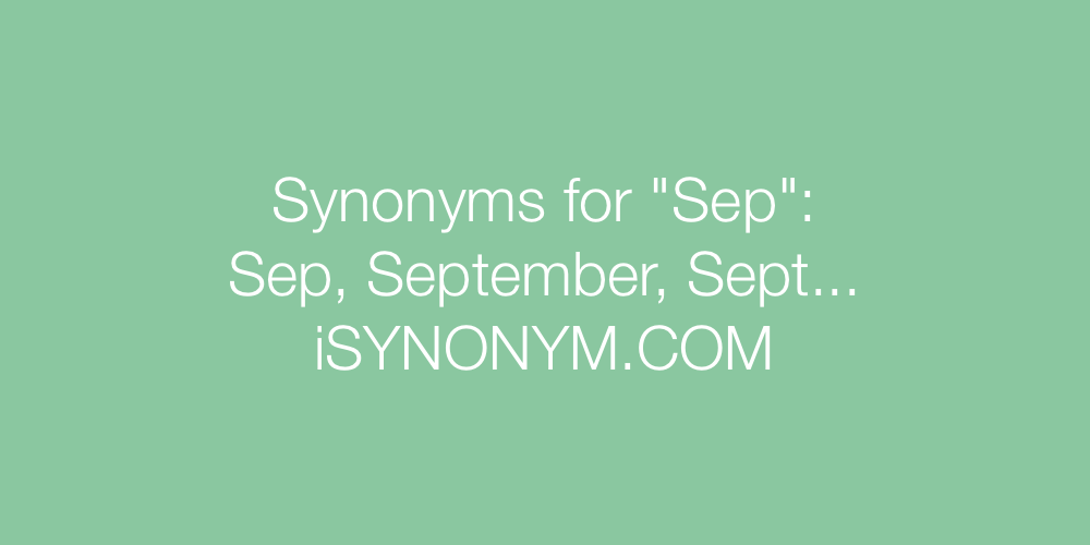 Synonyms Sep