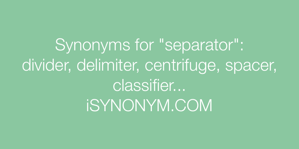 Synonyms separator
