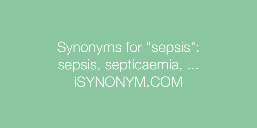 Synonyms sepsis