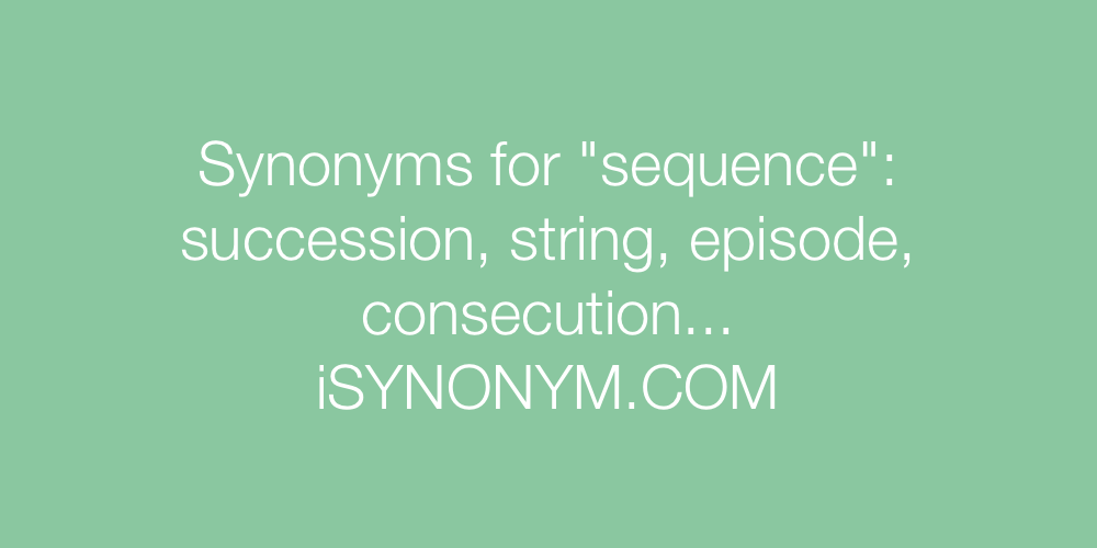 Synonyms sequence