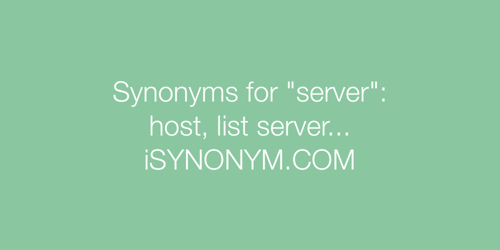 Synonyms server