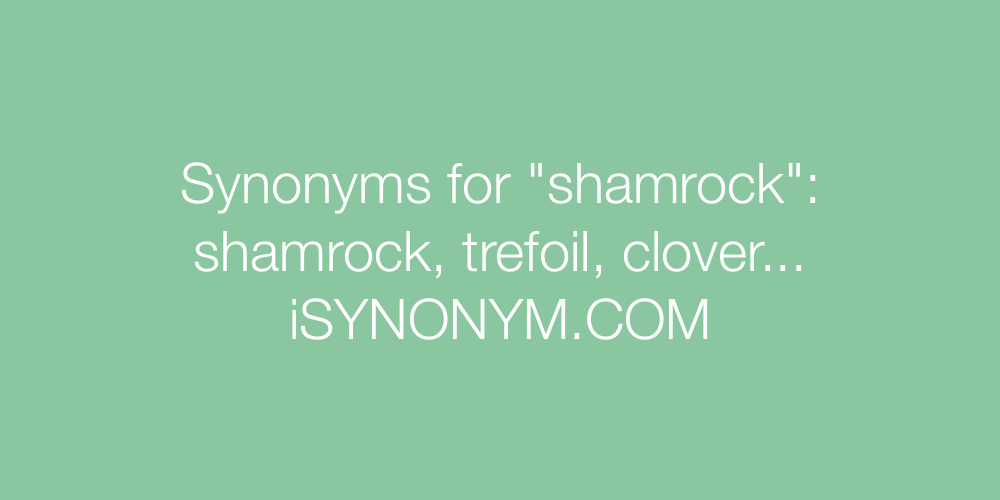 Synonyms shamrock