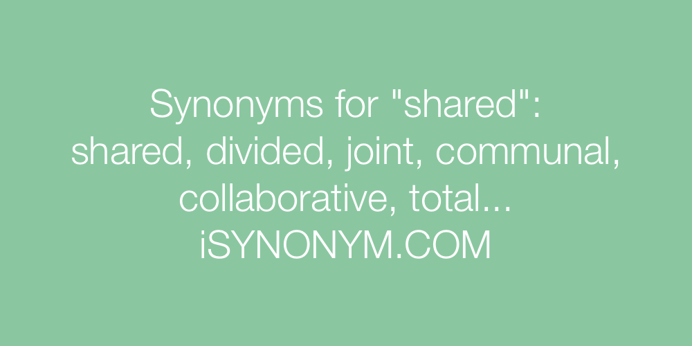 Synonyms shared