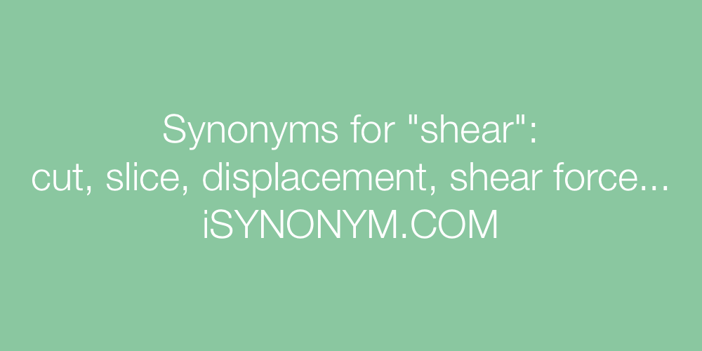 Synonyms shear