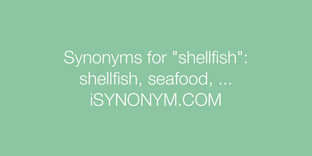 Synonyms shellfish
