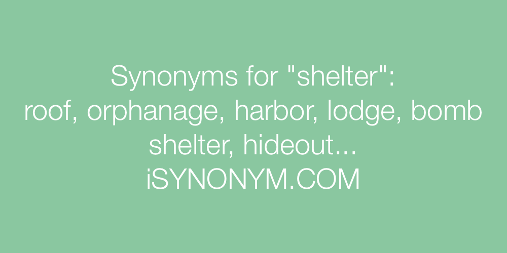 Synonyms shelter