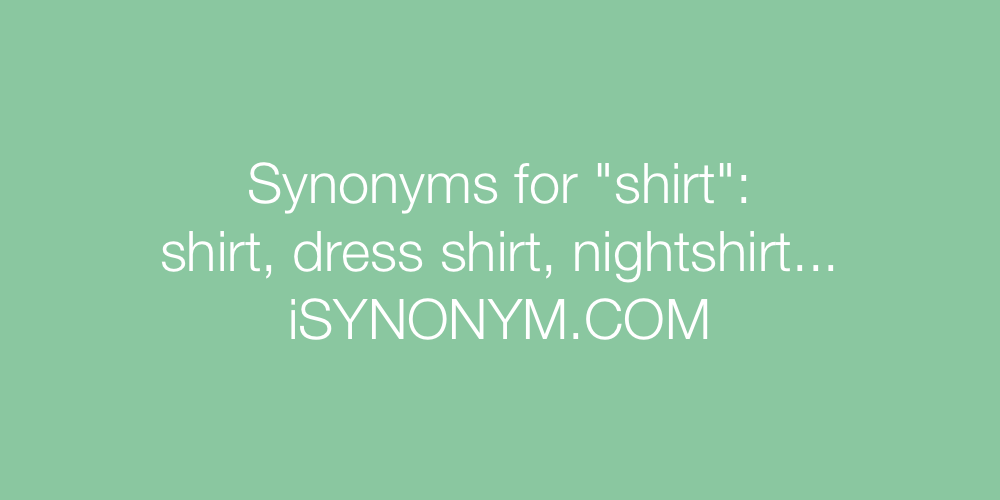 Synonyms shirt