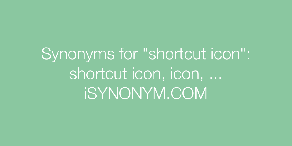 Synonyms shortcut icon