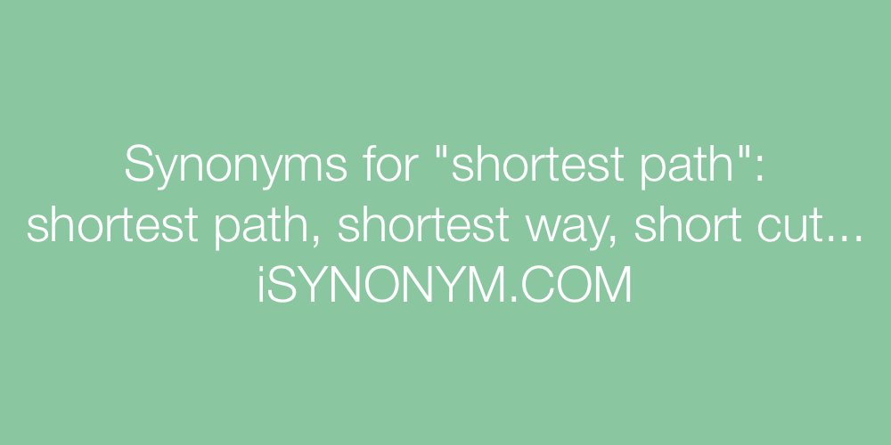 Synonyms shortest path