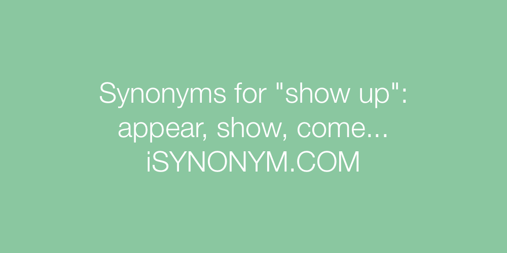 Synonyms show up