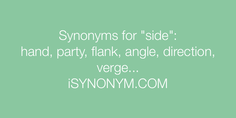 Synonyms side
