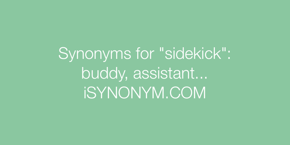 Synonyms sidekick