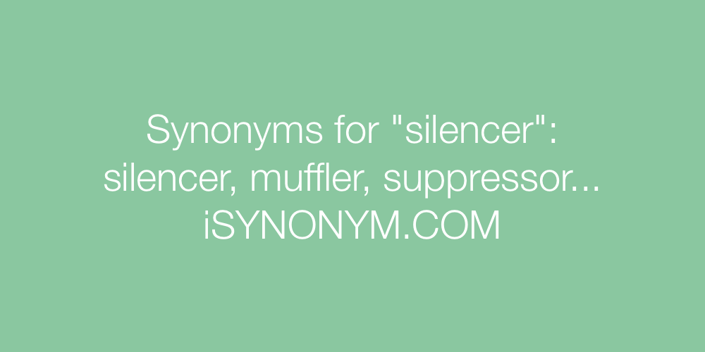 Synonyms silencer