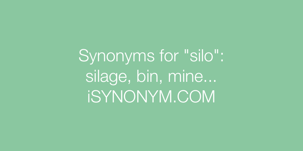 Synonyms silo