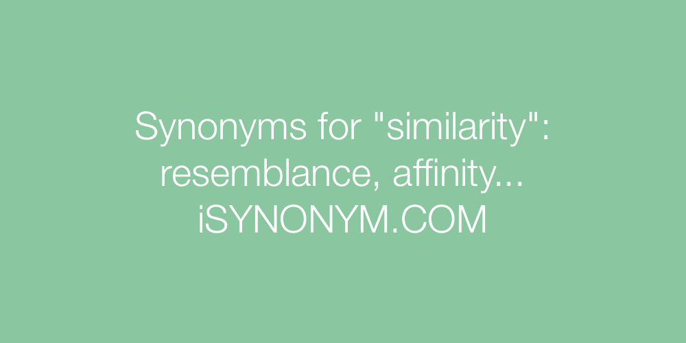 Synonyms similarity