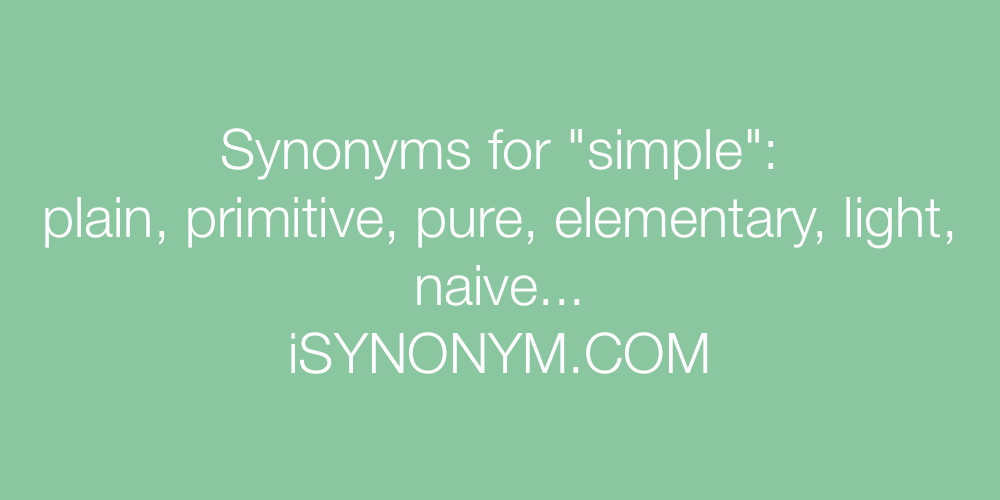 Synonyms simple
