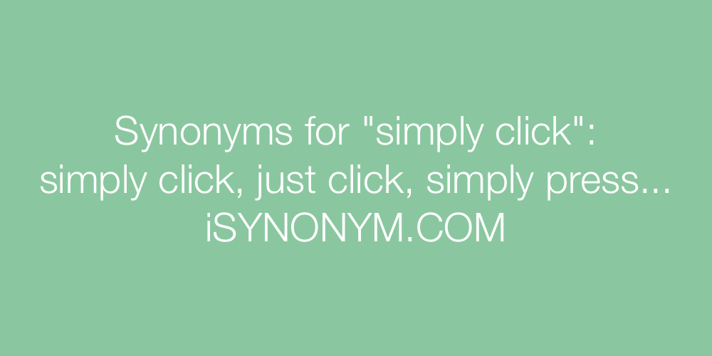 Synonyms simply click