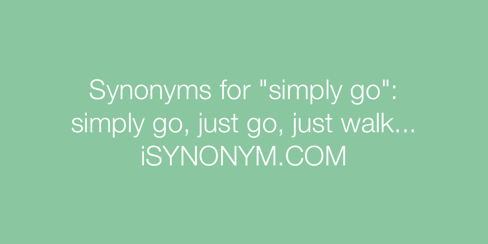 Synonyms simply go