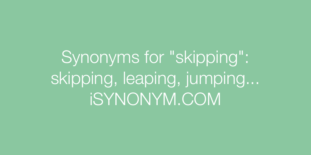 Synonyms skipping