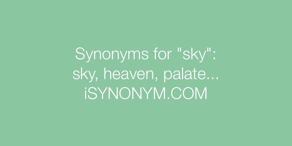 Synonyms sky