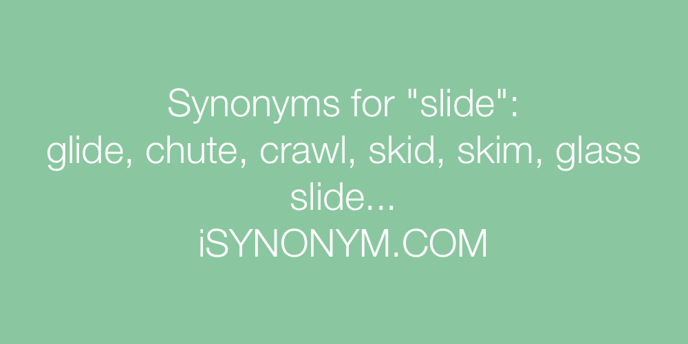 Synonyms slide