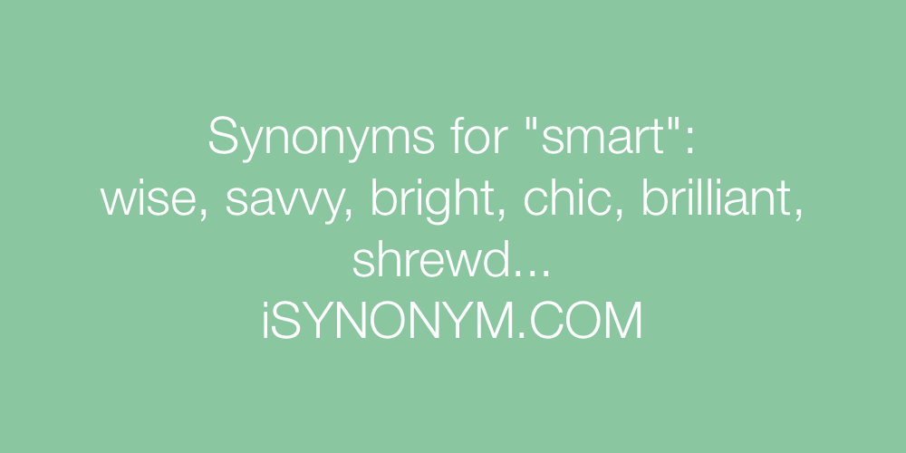 Synonyms smart