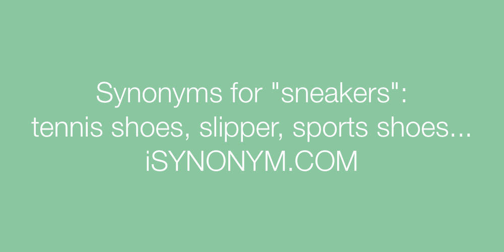 Synonyms sneakers