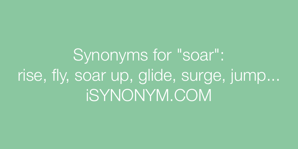 Synonyms soar