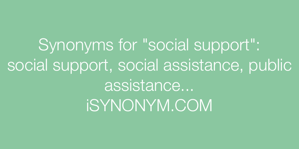 Synonyms social support