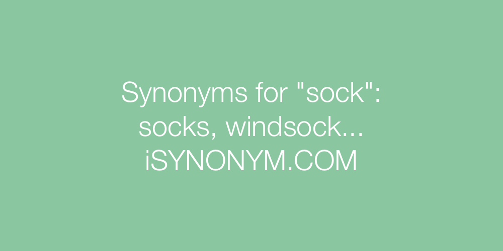 Synonyms sock